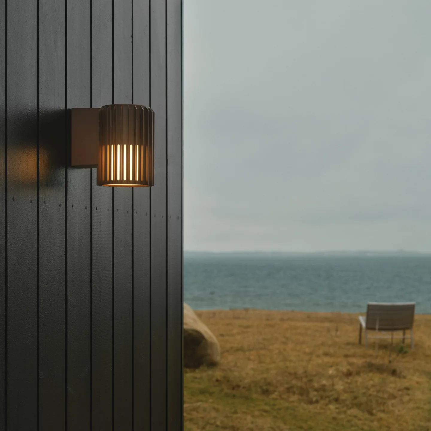 Aludra Außenwandleuchte Seaside Brown Metallic - Nordlux - Aluminium - Einflammig