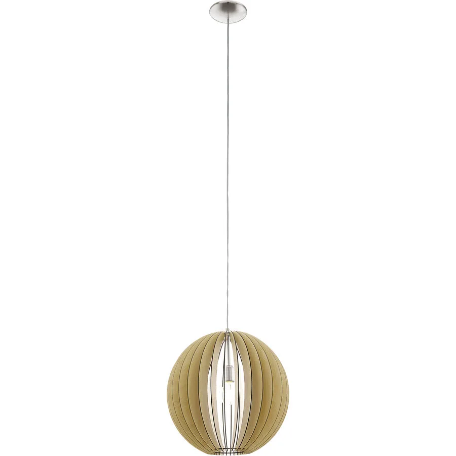 Eglo Pendellampe Cossano Grau Stahl 150 cm - Farbe: Nickel matt