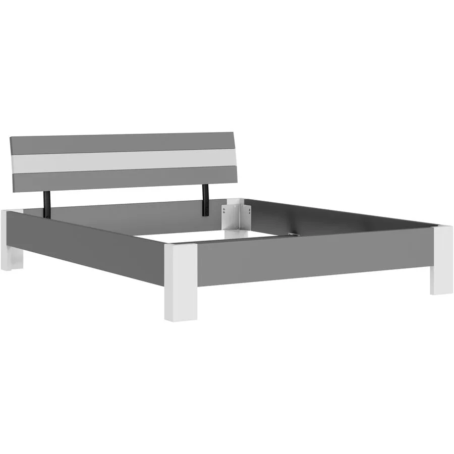 Bett Window anthrazit Holzwerkstoff 166 x 213 cm - Möbel Konfigurator: Traummöbel individuell zusammenstellen