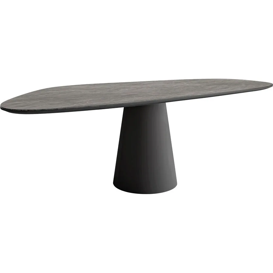 Tisch Cinto Braun/Schwarz Keramik 108.5 cm