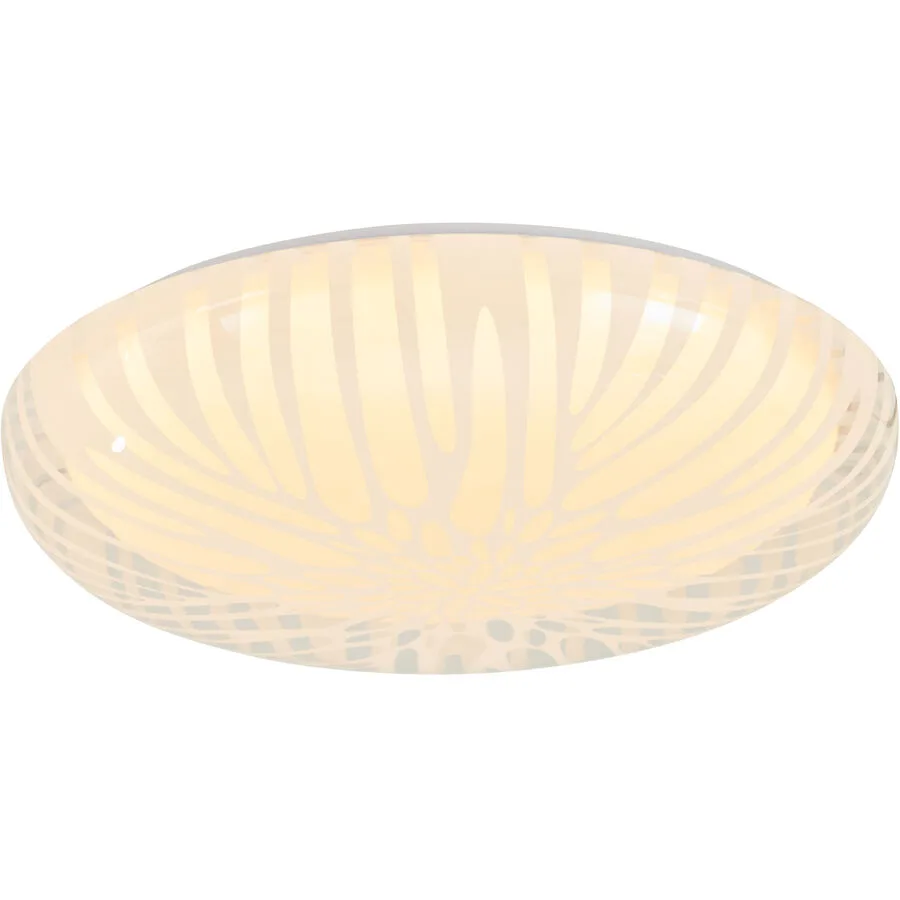 Deckenlampe Fleur Kunststoff/Metall weiss Ø 39cm 22W LED - LED - LED Energiesparlampen