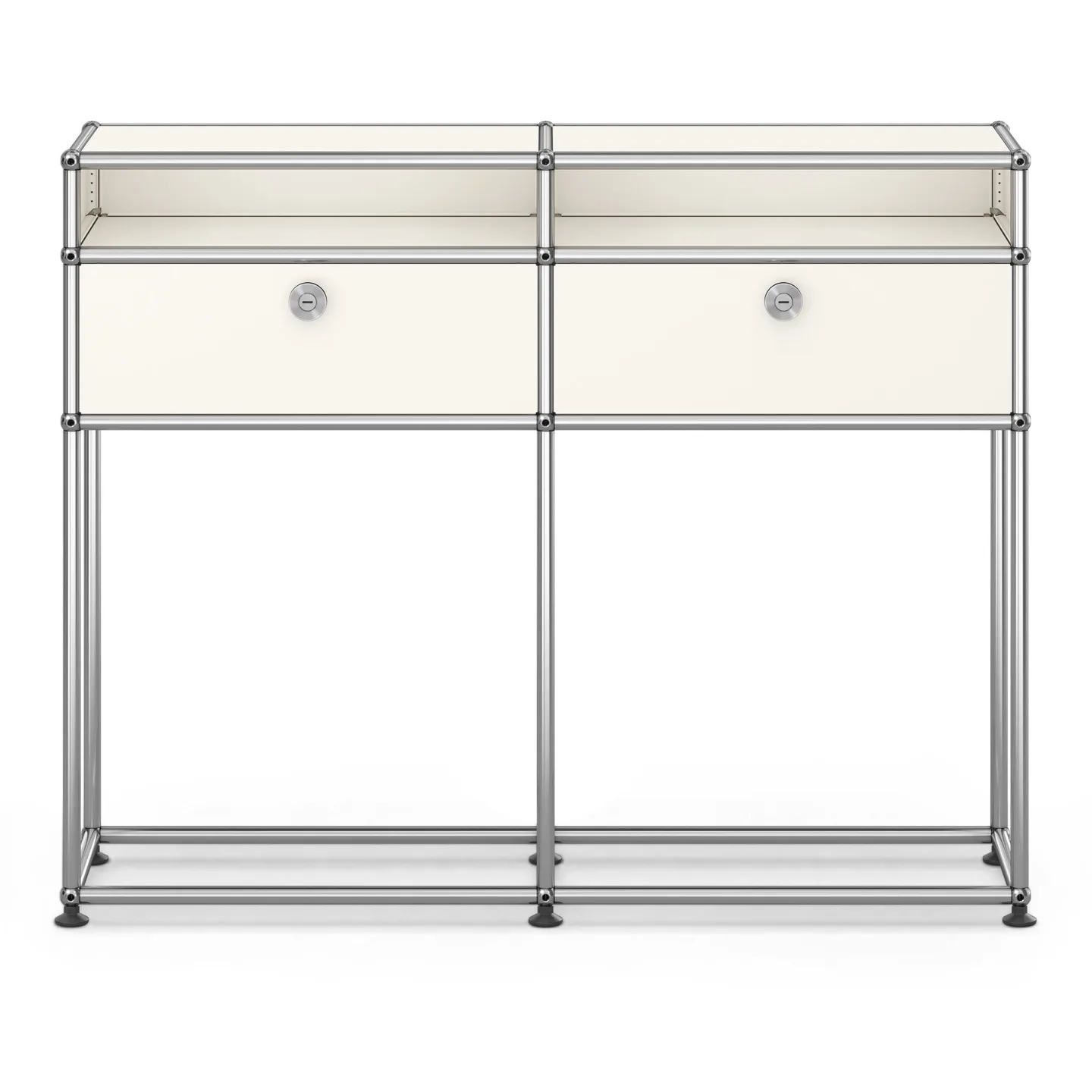 USM - USM Haller Sideboard M51 Pure White - Skänkar och sideboards - Fritz Haller & Paul Schärer - Vit - Metall