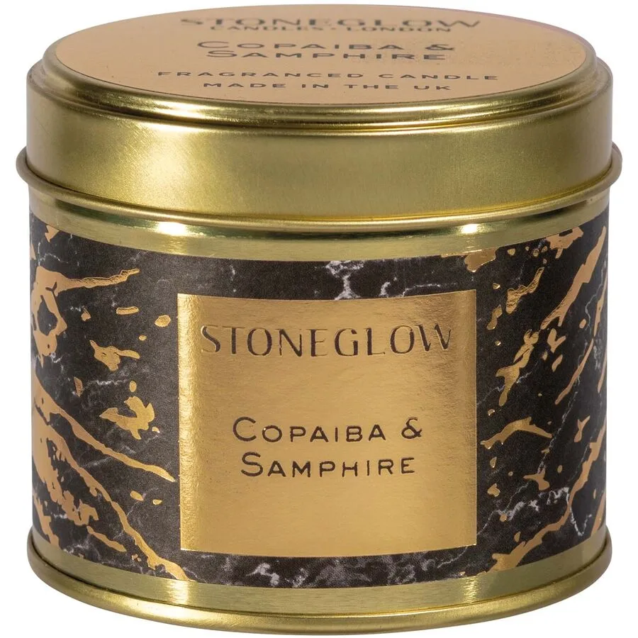 Stoneglow Duftkerze Luna Gold/Schwarz Wachs 7.8 cm