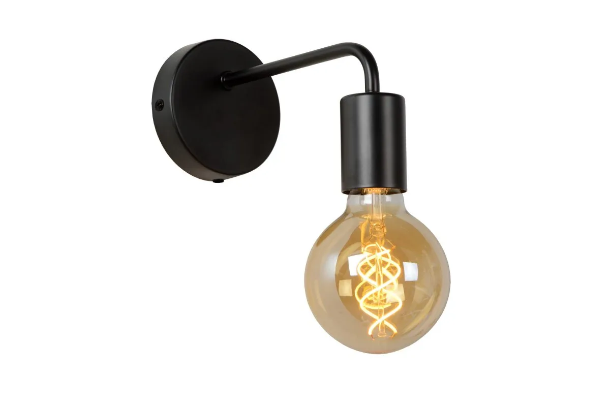 Lucide - Scott 20cm - Vägglampa - Svart
