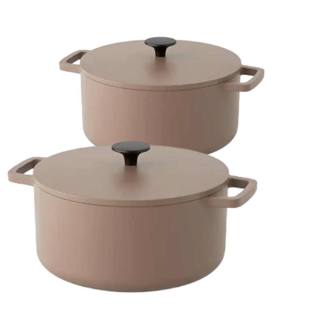 Taupe of Mind Gusseisen Bratpfannen-Set 2-teilig