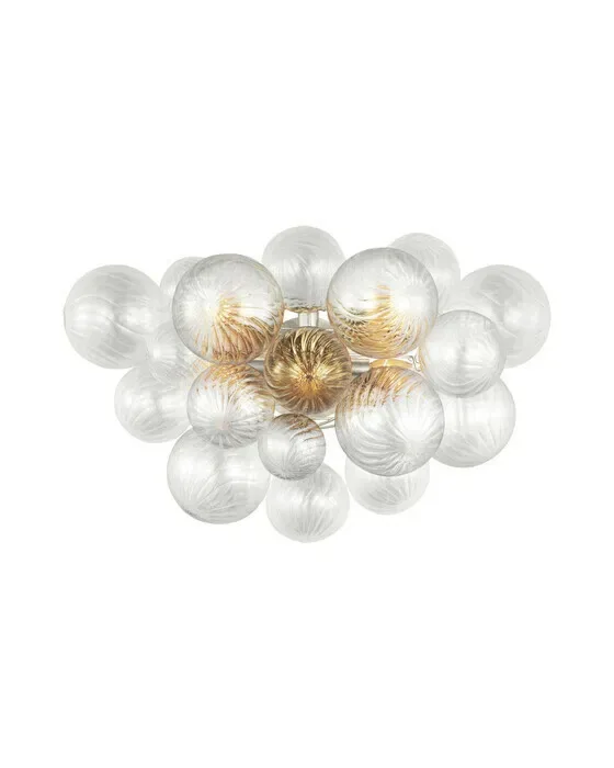Talia Sconce Burnished Silver Leaf L
