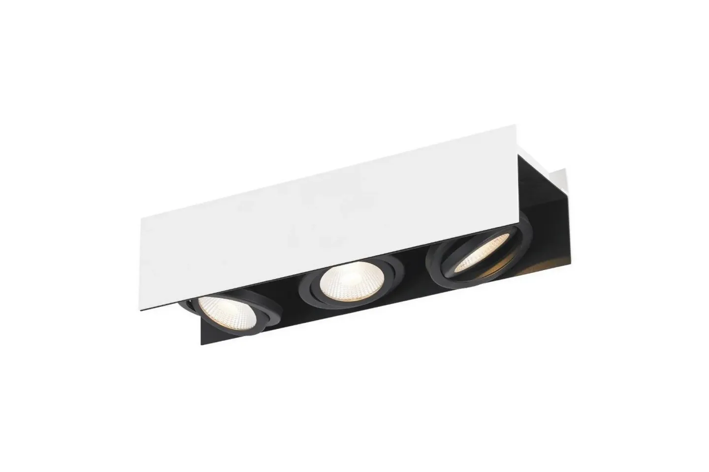 Takbelysning Eglo Vidago Vit/Svart 3 Lampor - 3 Lampor