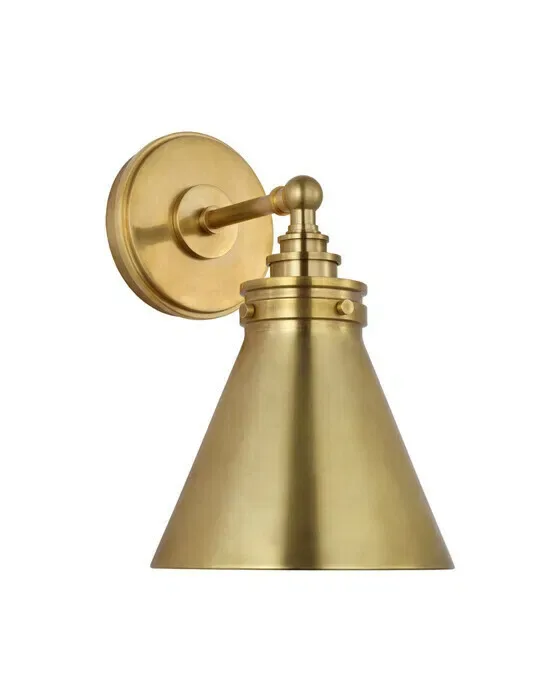Parkington Small Single Wall Light Antique Brass