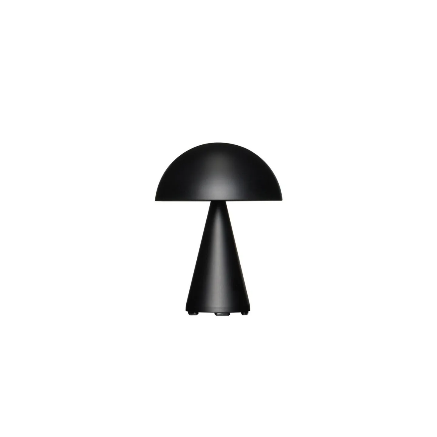 Hübsch Mush tragbare Tischleuchte Matt black, 20 cm