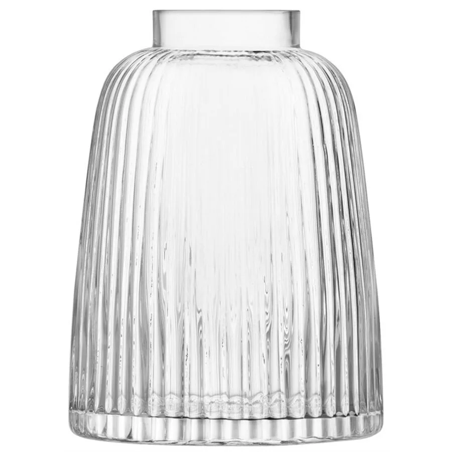 LSA International Vase Pleat glasklar Glas D 19.3 cm H 26.6 cm