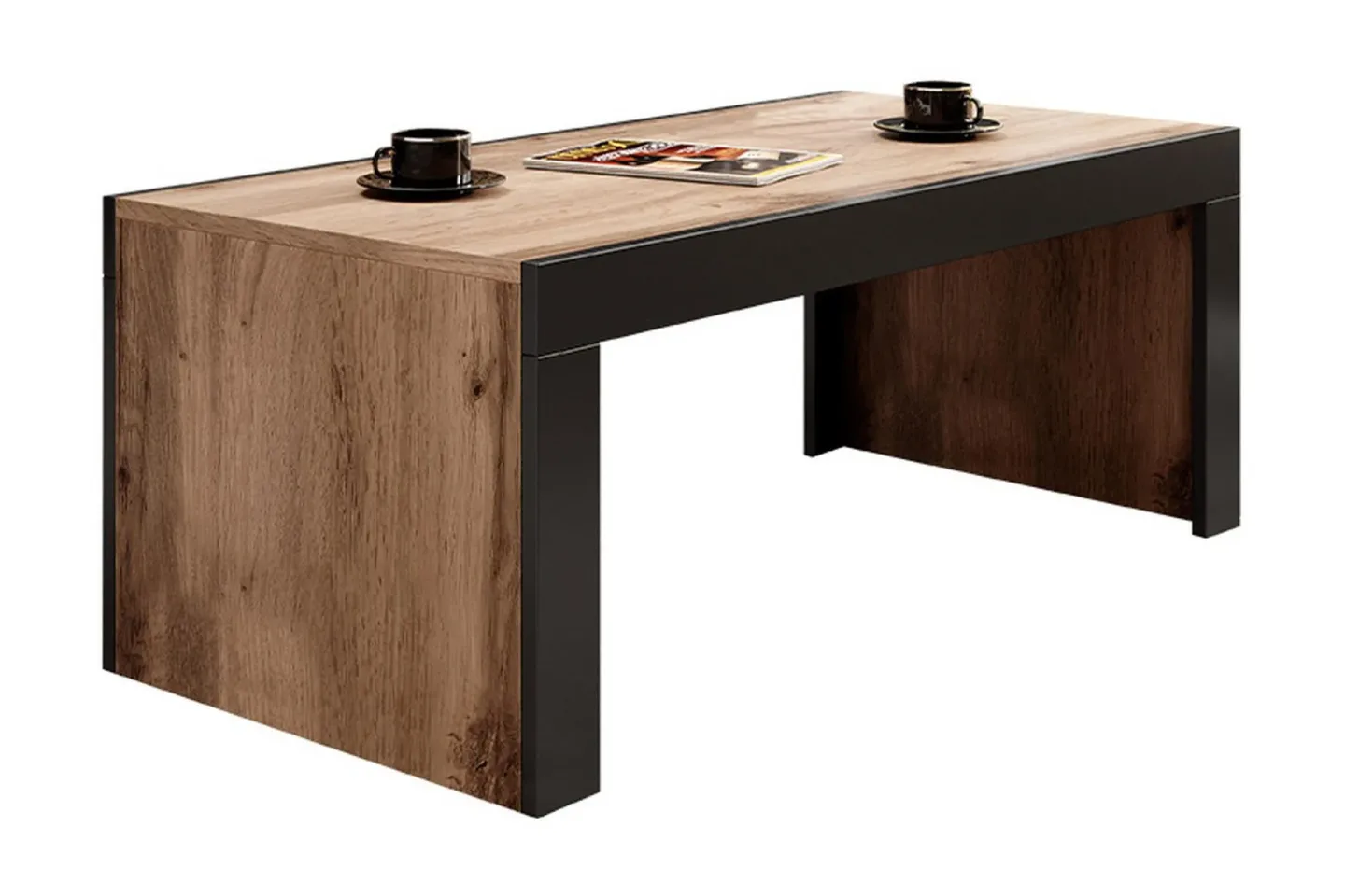 Milias Soffbord 120 cm - Natur/Svart