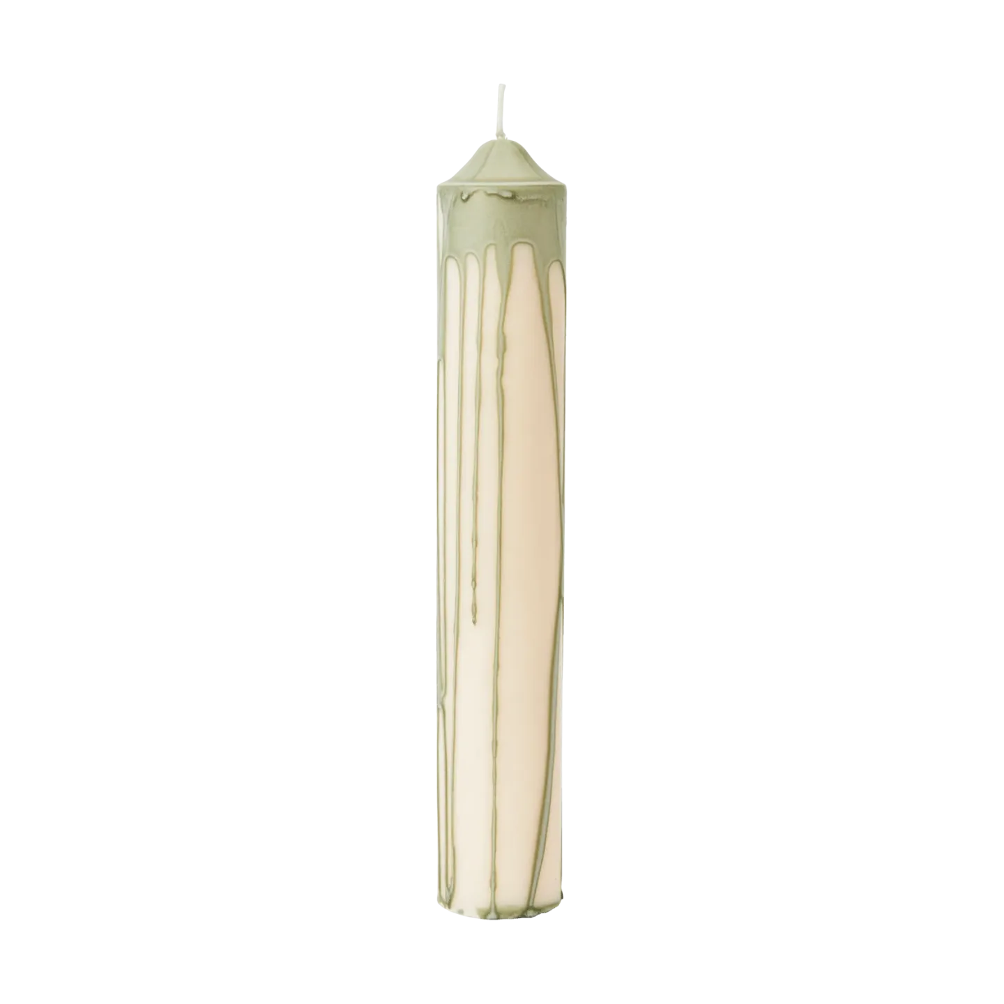 Ferm Living Dryp blockljus Tea Green, 30 cm
