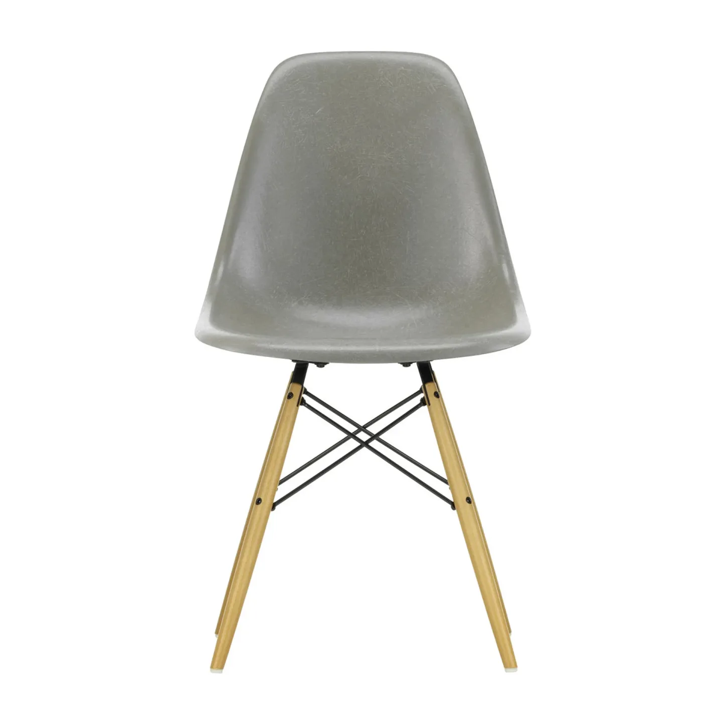 Vitra Eames Fiberglass Chairs DSW stol raw umber, lönnben