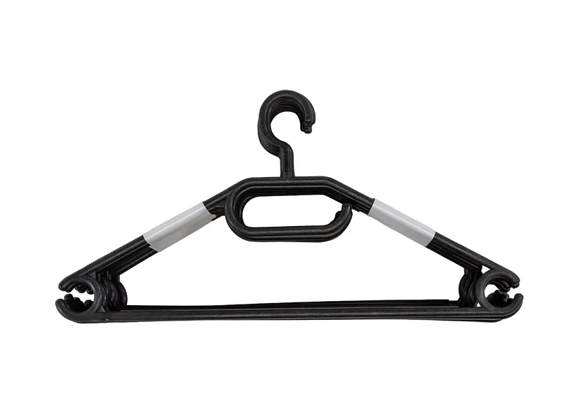 Set 10 Kleiderbügel TWIST Schwarz