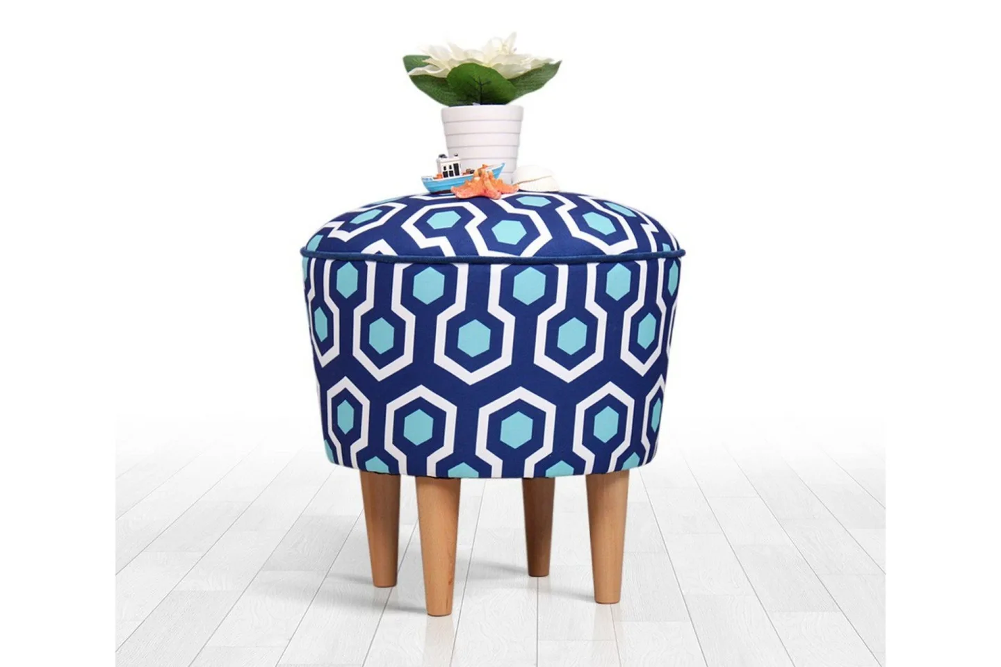 Debesis Sittpuff 42 cm - Blå