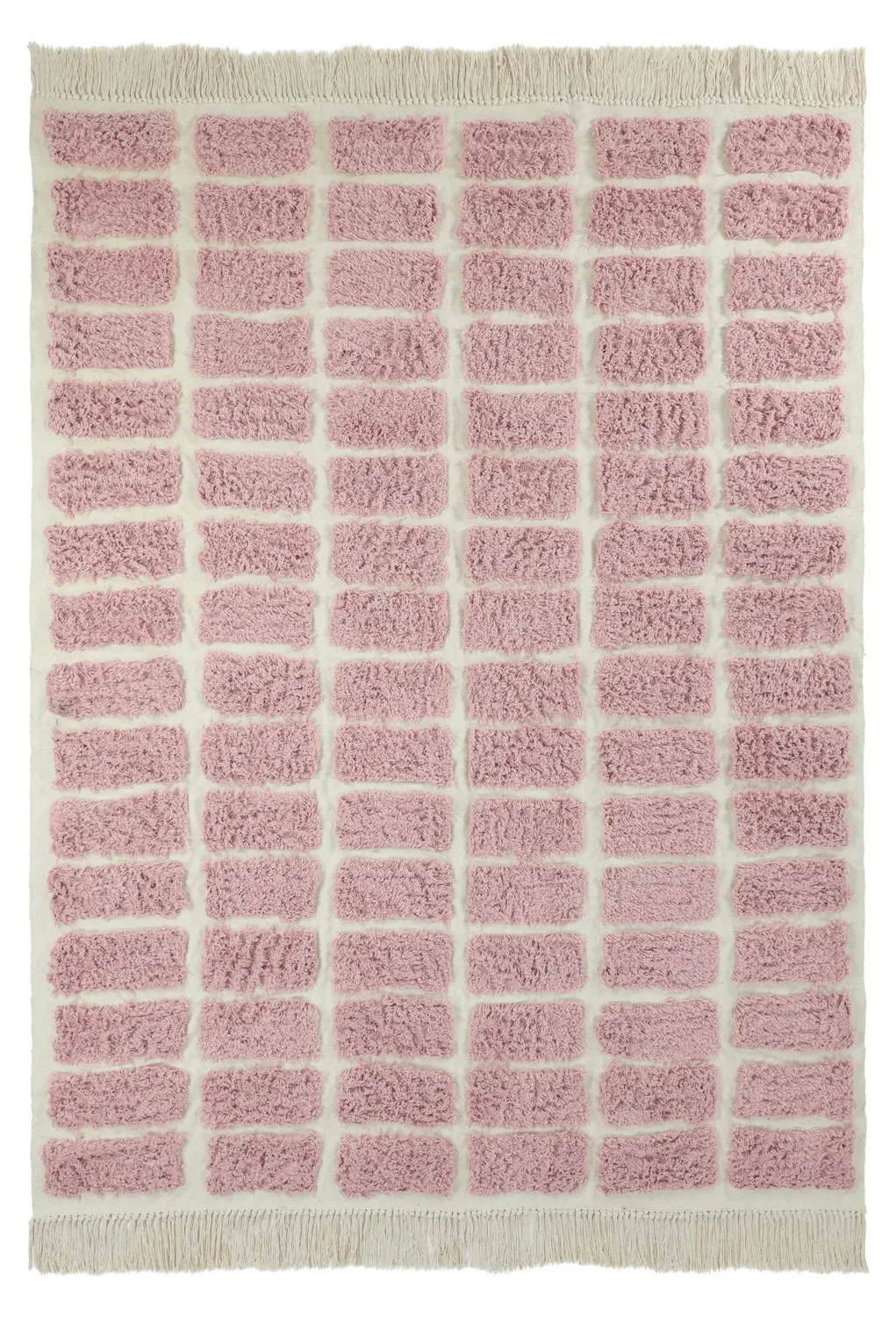 Ryetepper - Zola Natural Cotton Shaggy (rosa) (Størrelse: 200 x 290 cm)