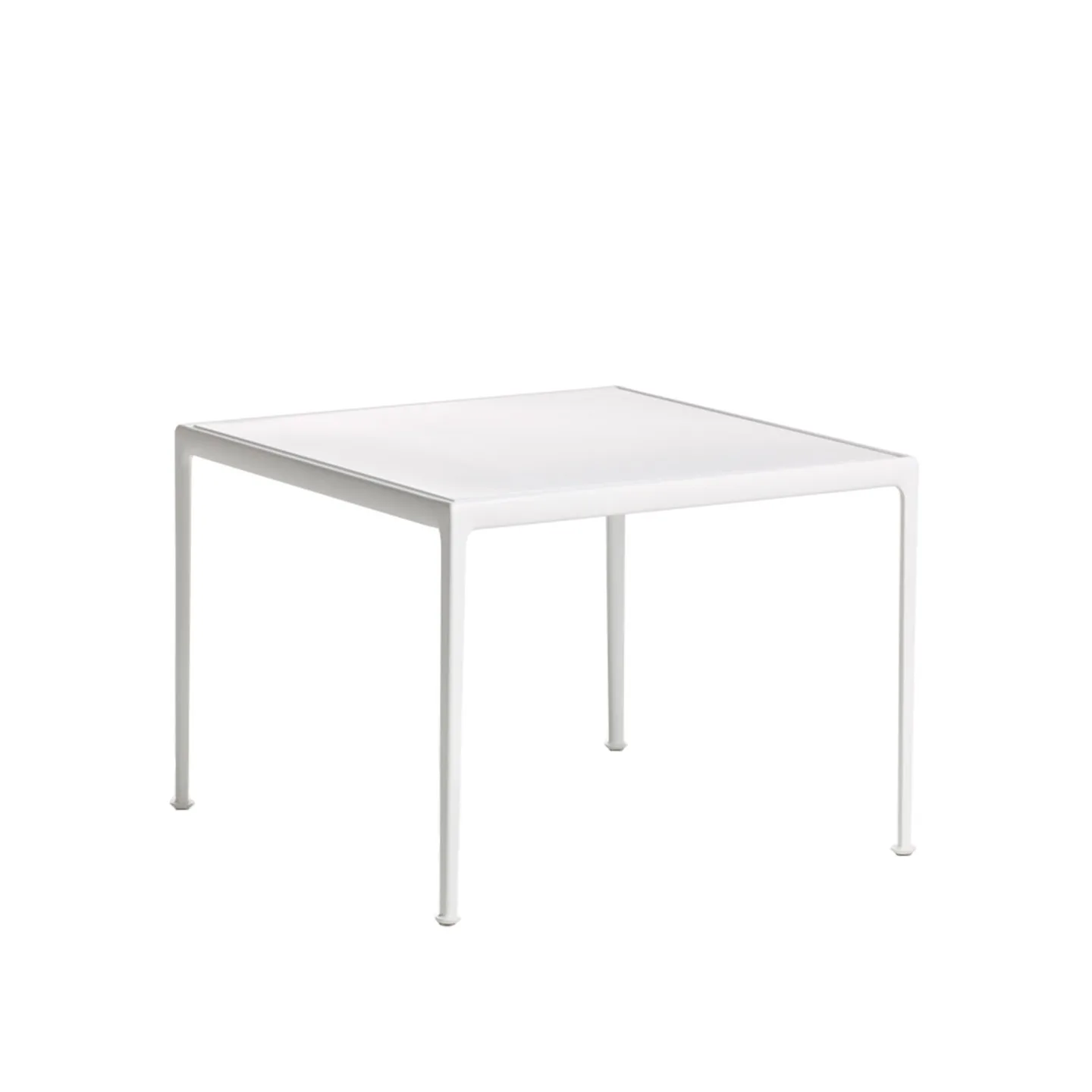 Knoll - 1966 Dining Table, Kvadratisk, 71 x 71 cm, Vit - Matbord utomhus - Richard Schultz - Vit - Metall