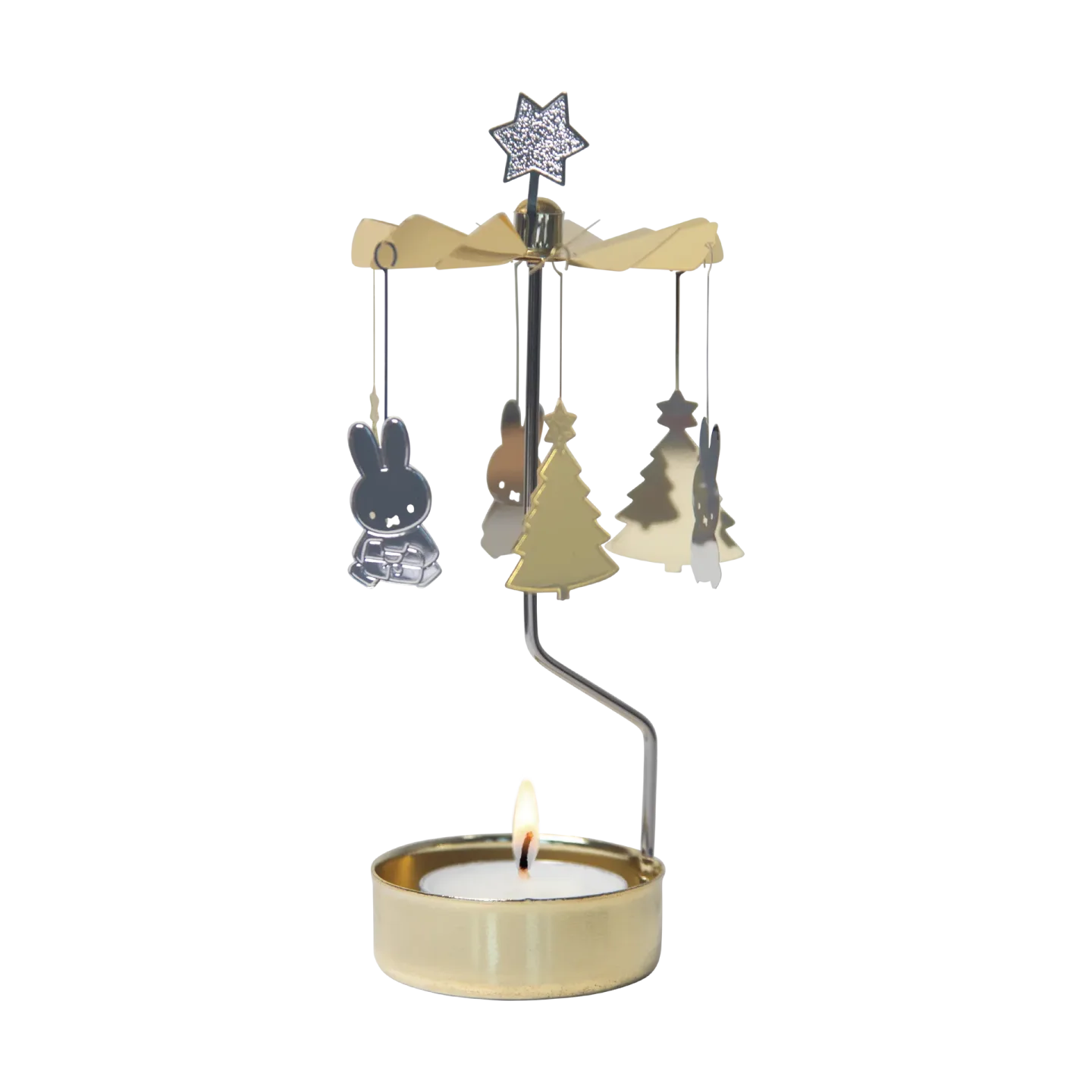 Pluto Design Miffy christmas änglaspel Silver-guld