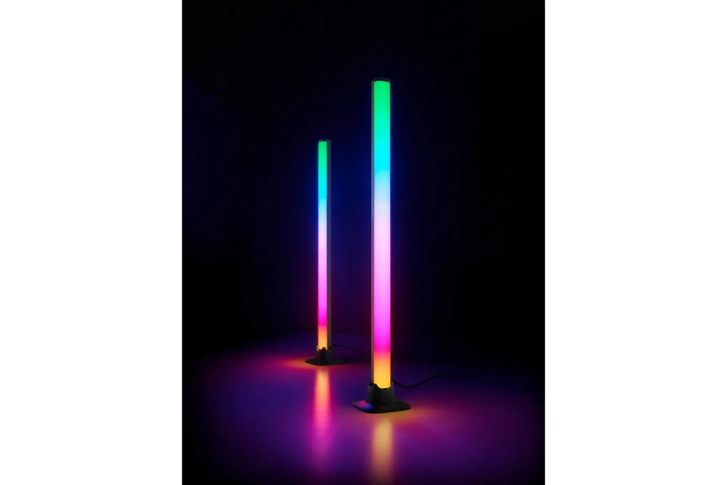 Boy LED Bordslampa 2 st svart RGB - Svart