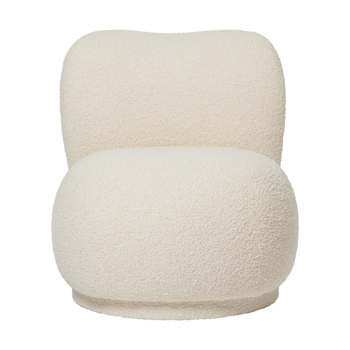 Ferm Living Rico lounge chair piccolo fåtölj swivel Nordic Bouclé-Off-white