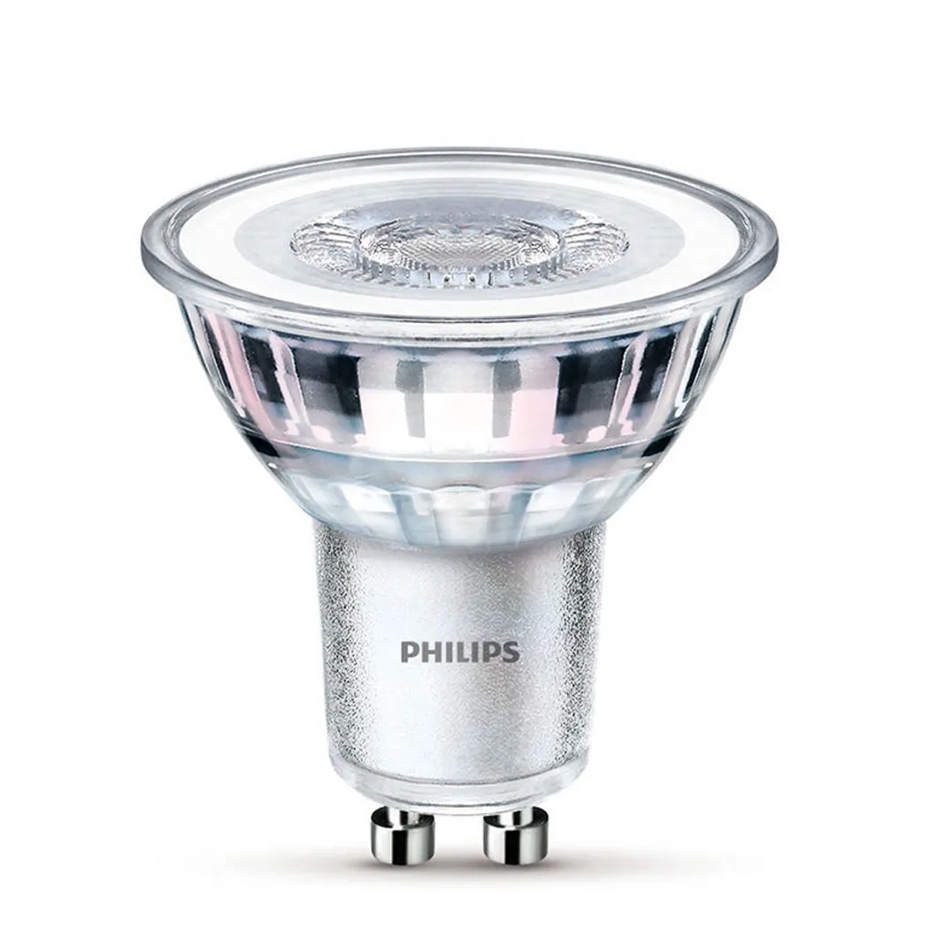 Philips - LED Ljuskälla GU10 4,6W 355lm 2700K klar - LED-lampor - Transparent