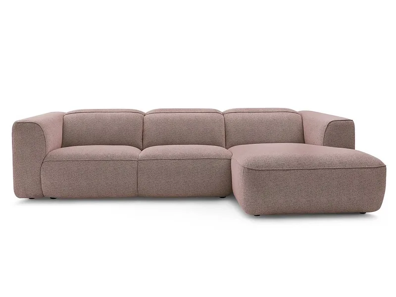Ecksofa BOBOCHIC WILLIAM Stoff chiniert rosa