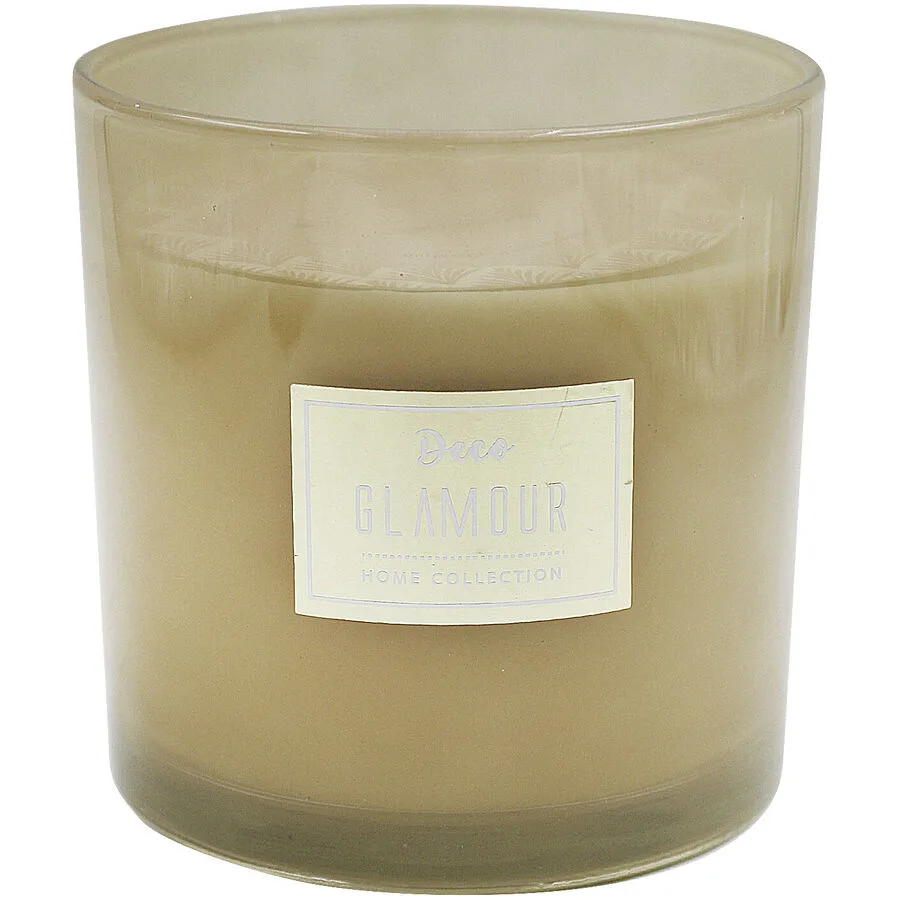 Duftkerze Lush Figwood creme H 15 D 15 cm 40 hr - Material: Glas/Wachs