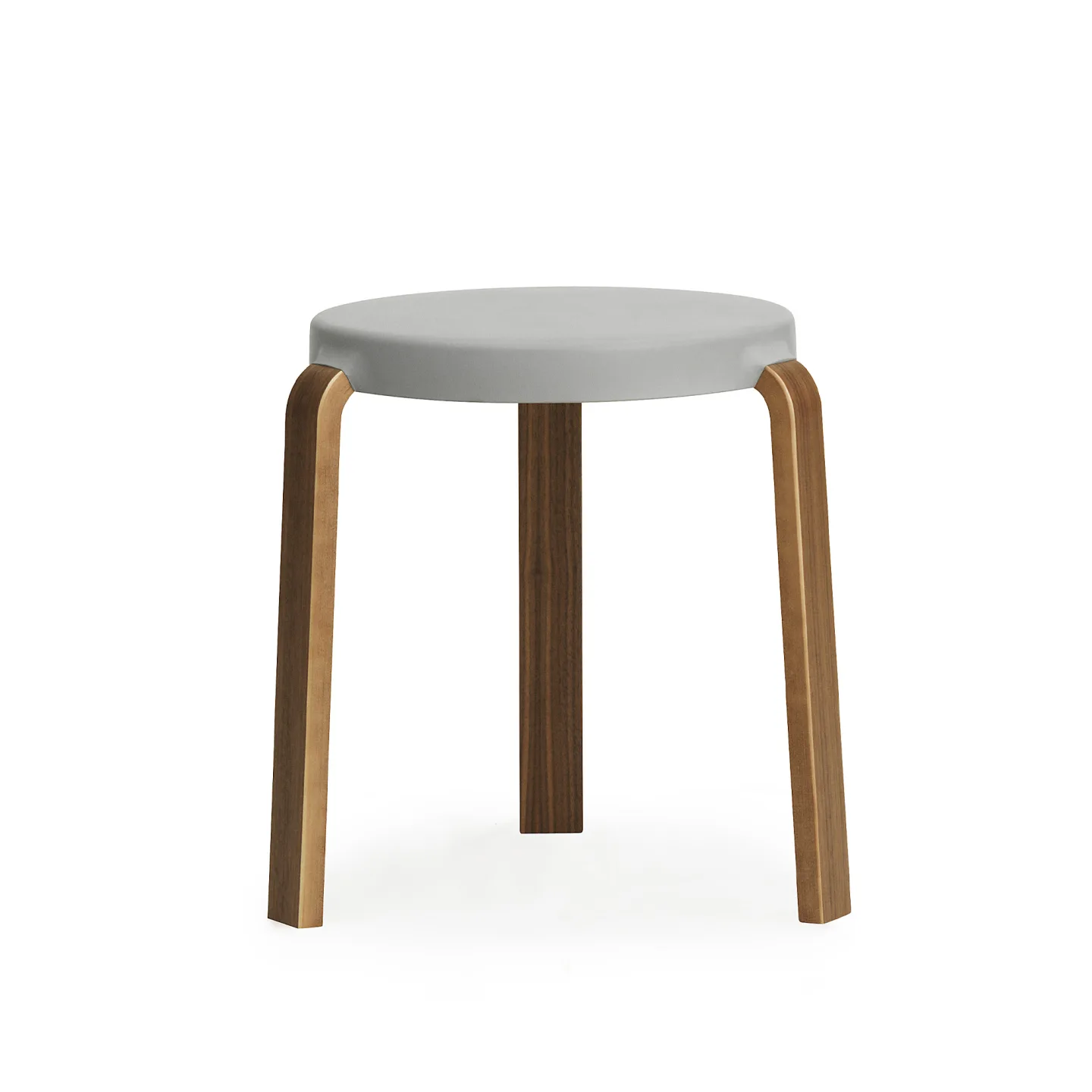 Normann Copenhagen - Tap Stool Walnut Grey - Pallar - Simon Legald - Grå - Trä/Plast