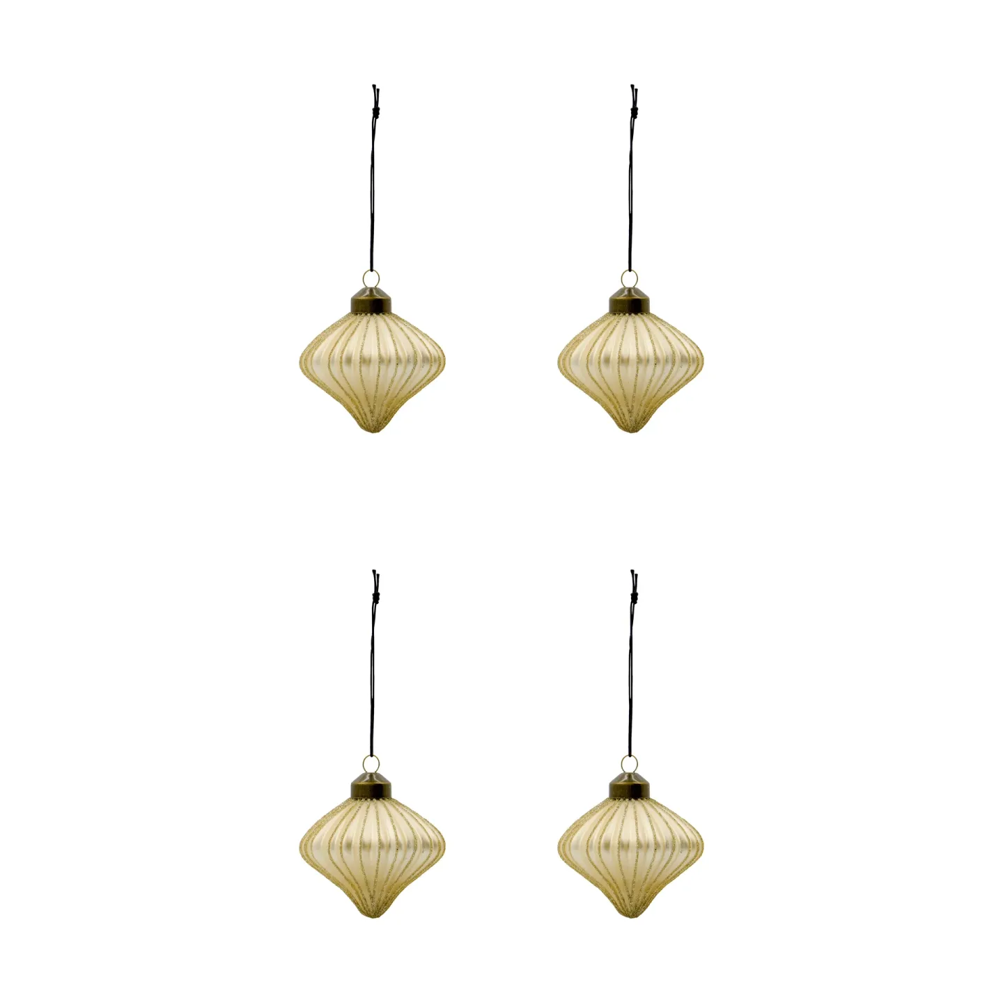 House Doctor Spin julhänge 4-pack Champagne