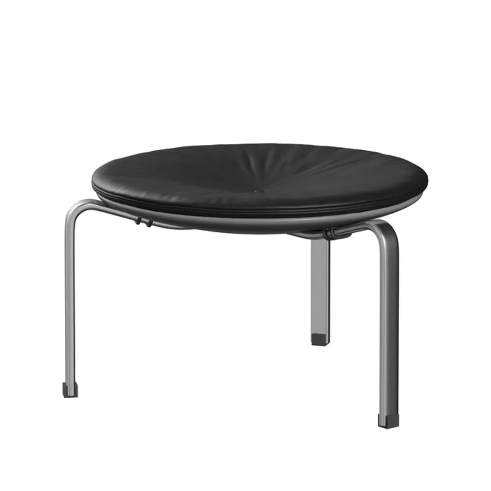 Fritz Hansen PK33 pall Leather aura black