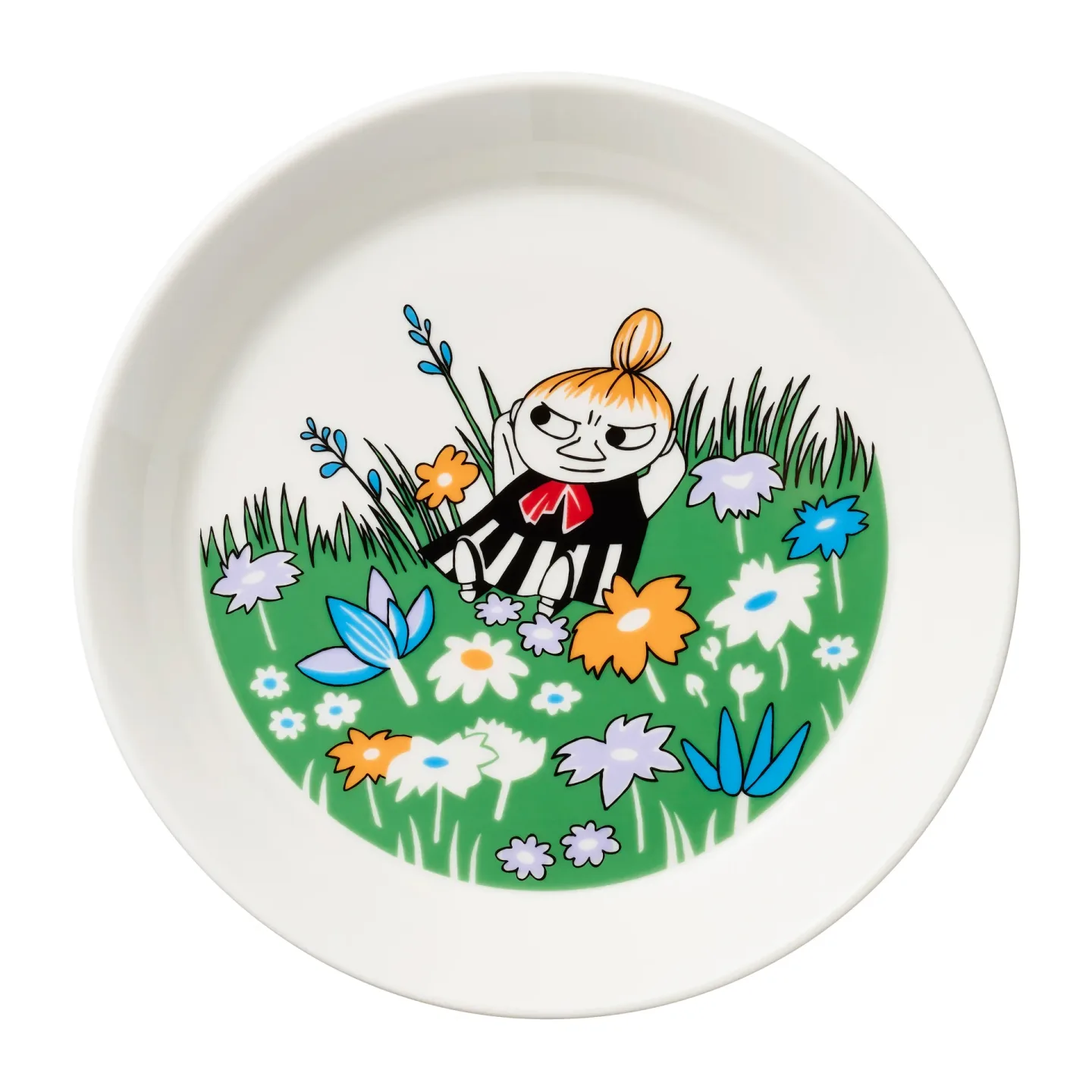 Moomin Arabia Little my and meadow Mumin Teller Weiß-multi