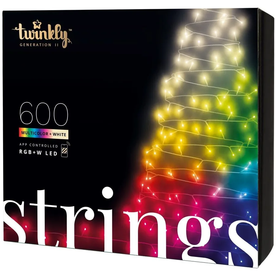 Twinkly Lichterkette STRINGS Kunststoff - Farbe: grün/schwarz