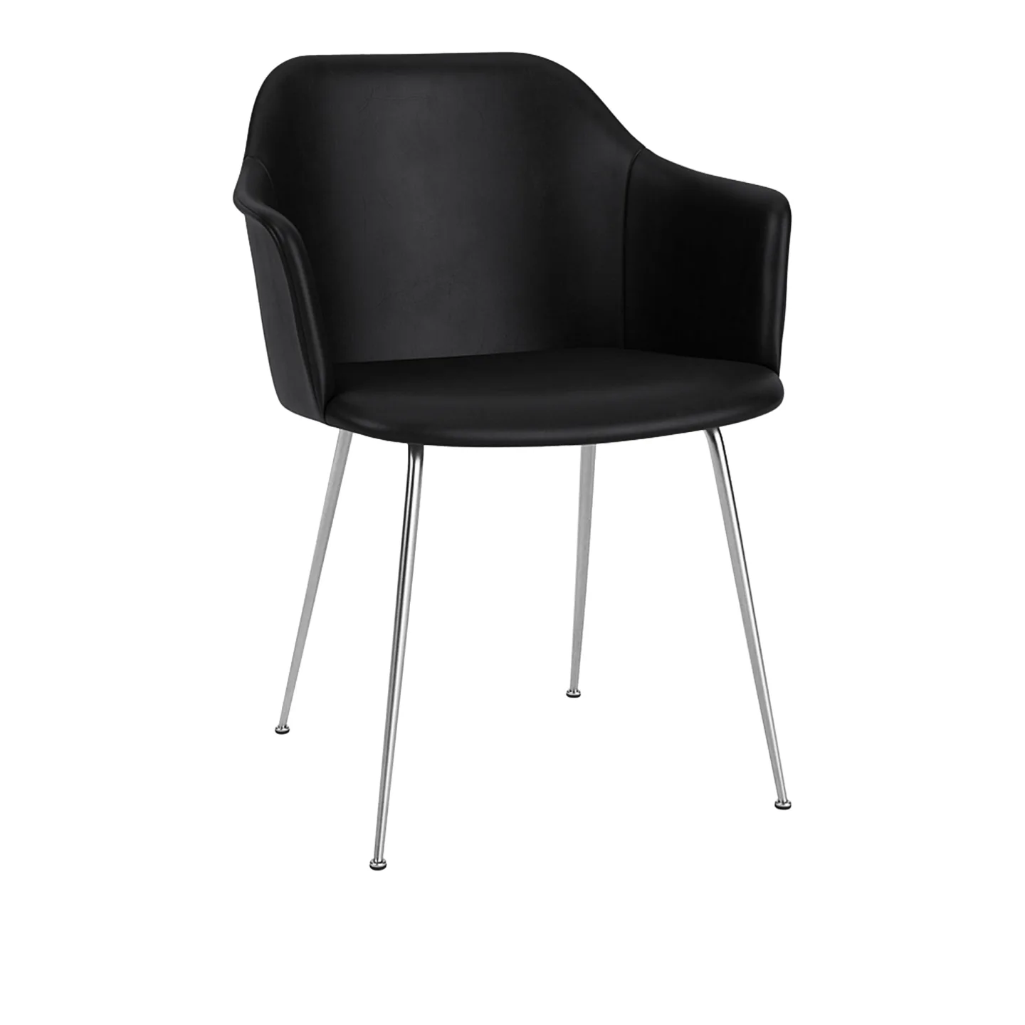 &Tradition - Rely Armchair HW35 Seat Cushion Leather cat.2, Noble Black - Matstolar - Hee Welling - Svart - Textilmaterial/Syntetiskt/Plast