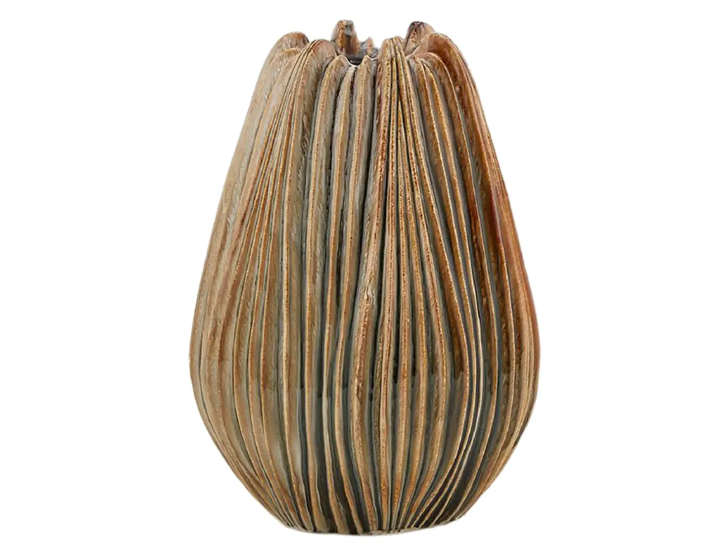 Edg Vase Keramik Schlamm Blau H: 44 cm | Schubiger Möbel