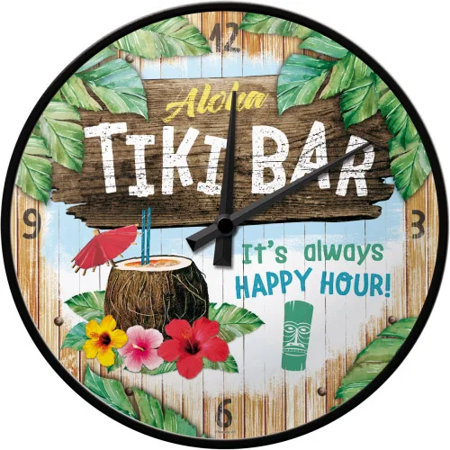 Väggklocka Tiki Bar 31 cm