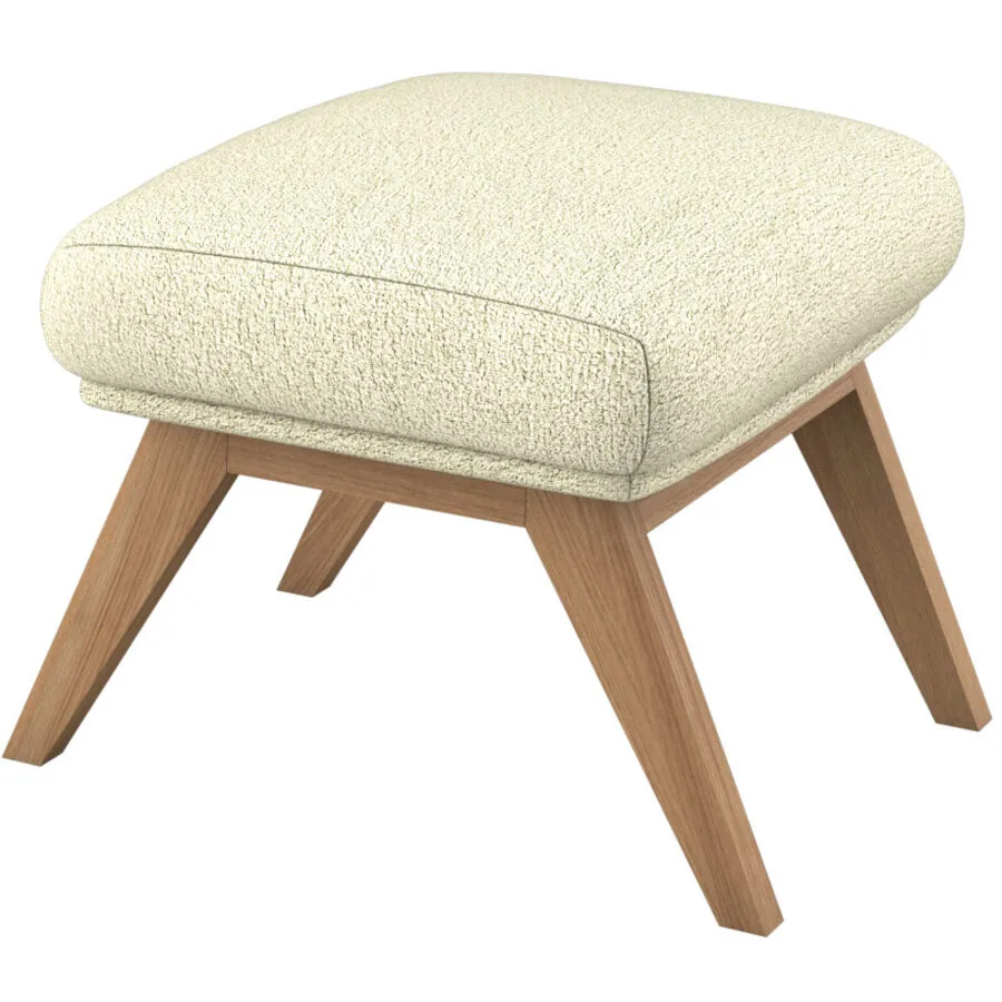 Hocker Halani offwhite Stoff B 41 T 54 H 41 cm