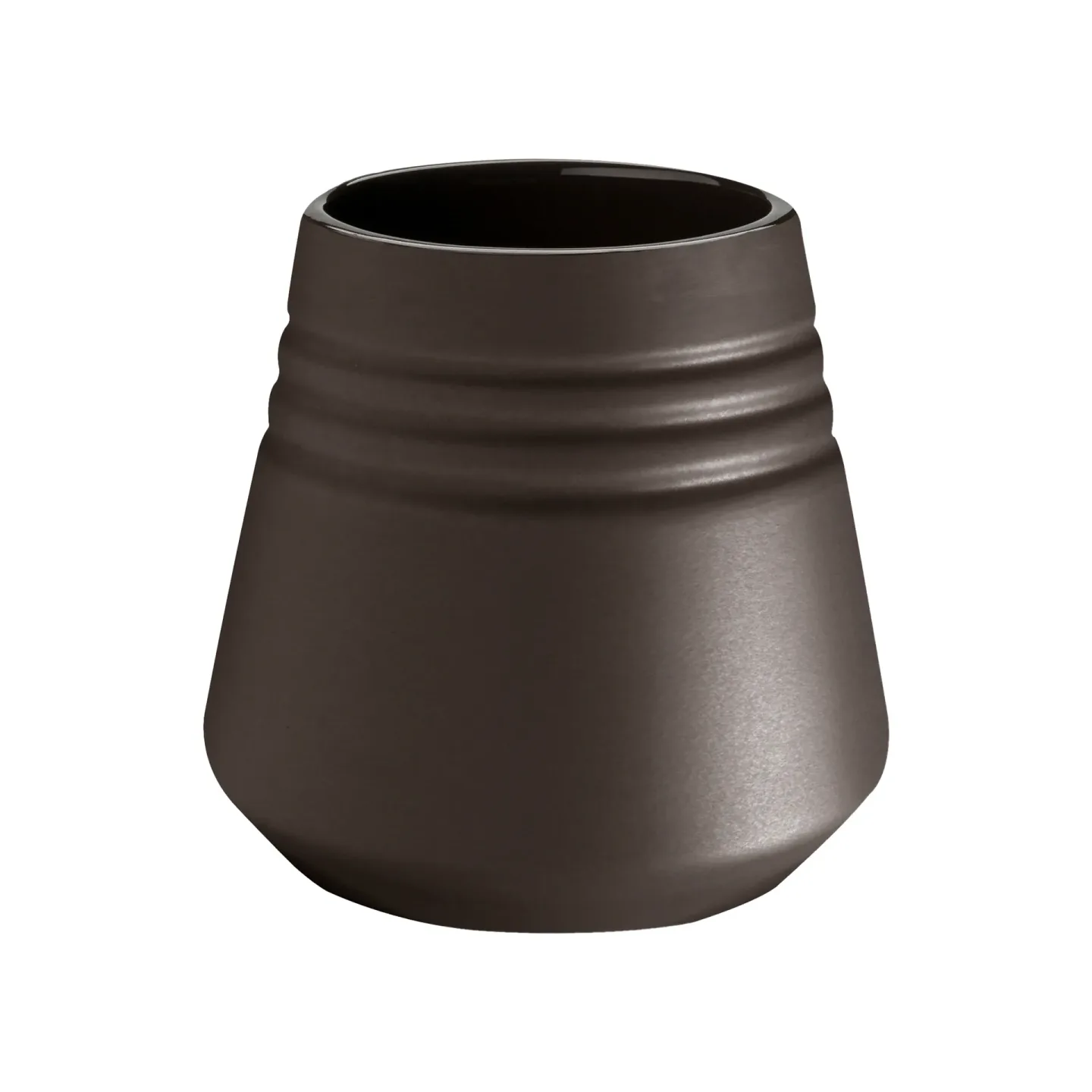 NJRD Lines Vase 8cm Braun