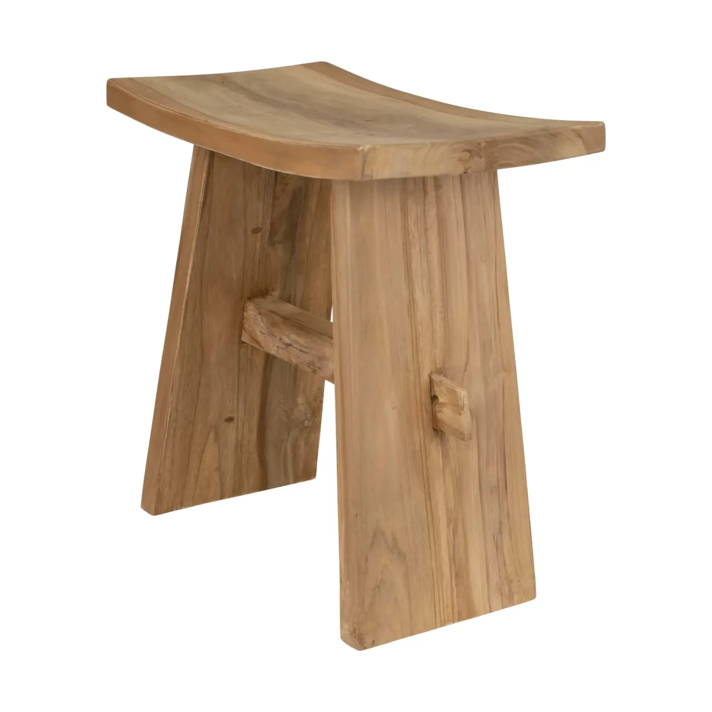 Decofinder Hocker Teakholz Natur H: 50 cm | Schubiger Möbel