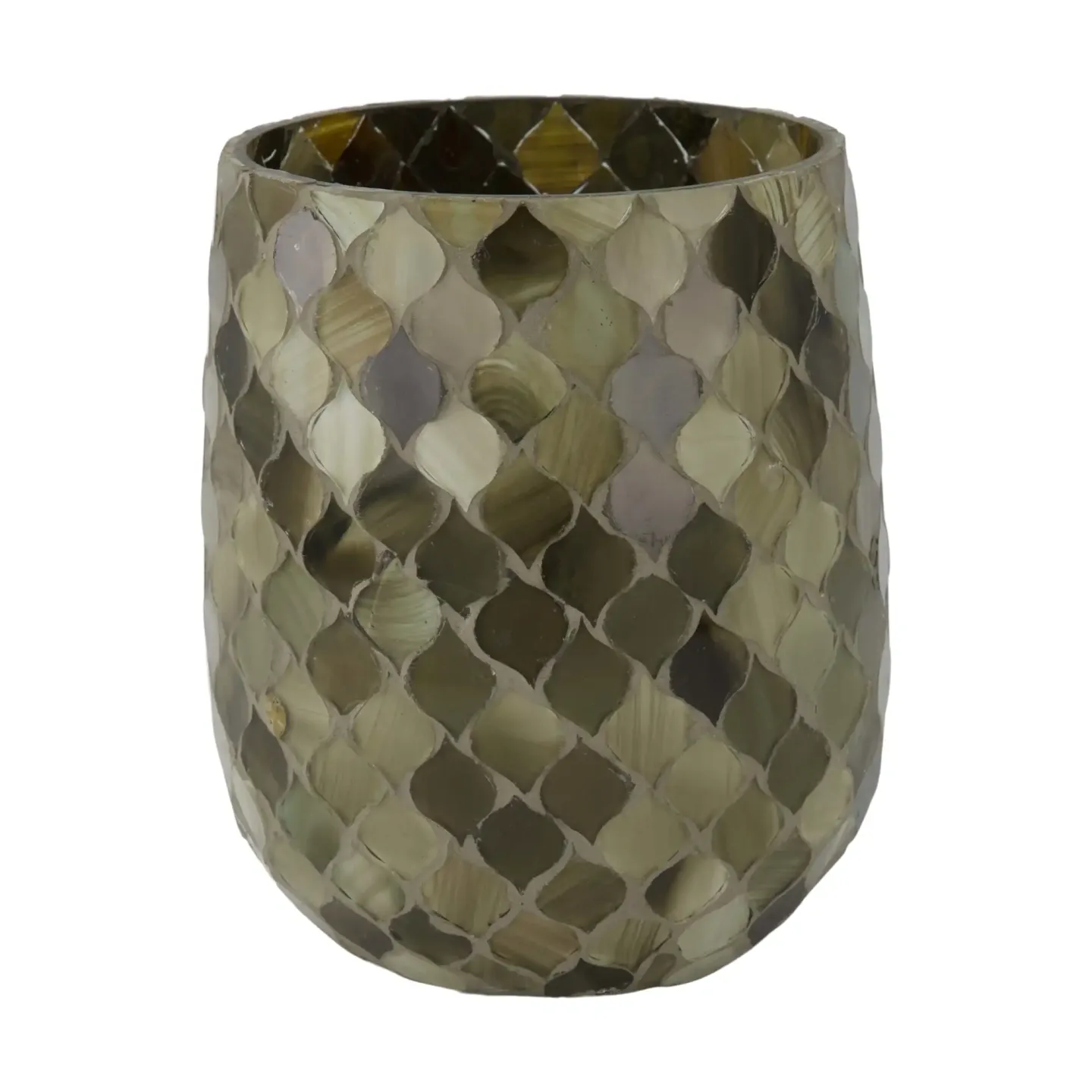 Decofinder Windlicht Glasmosaik Grün H: 13 cm | Schubiger Möbel