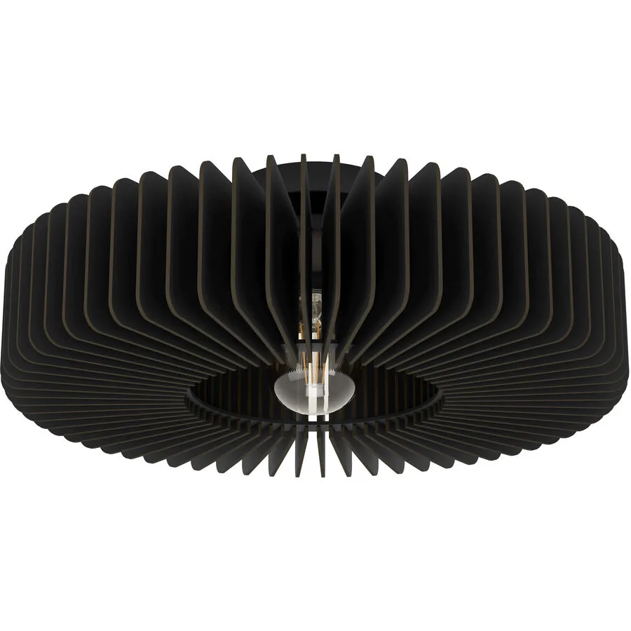 Eglo Deckenlampe Palombaia Schwarz Stahl 17.5 cm