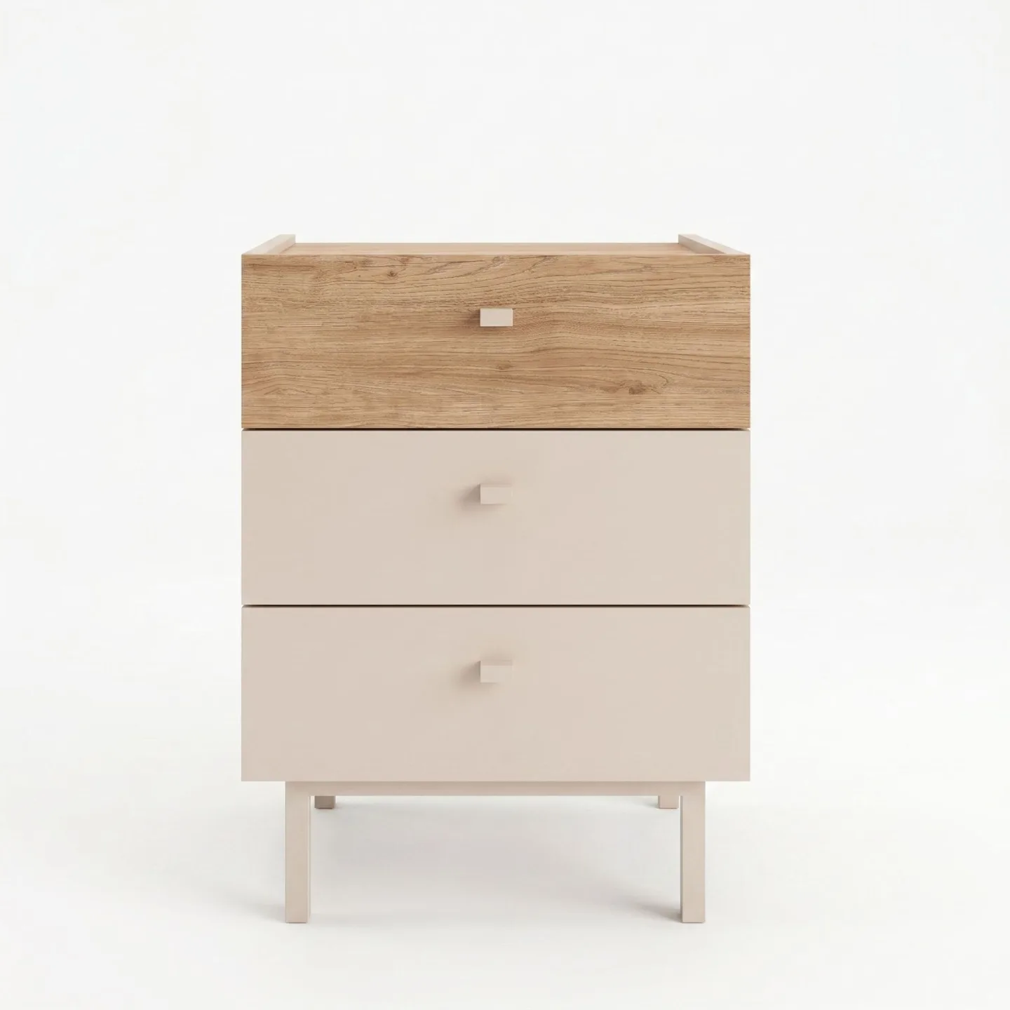 Kamulu Sängbord 47,9x63,5x36,8 cm - Sand och ek