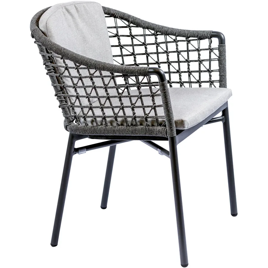 Gartensessel Sandy anthrazit Aluminium T 59 cm