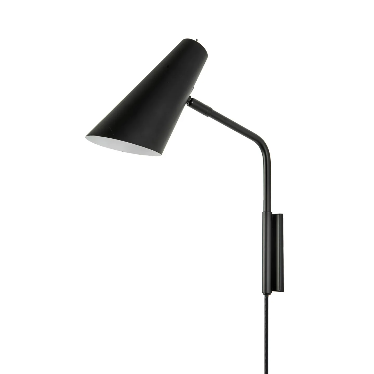 Noa Wandleuchte Matt Black - DybergLarsen Dyberg Larsen - Wohnzimmer - Skandinavisch - Metall - Einflammig