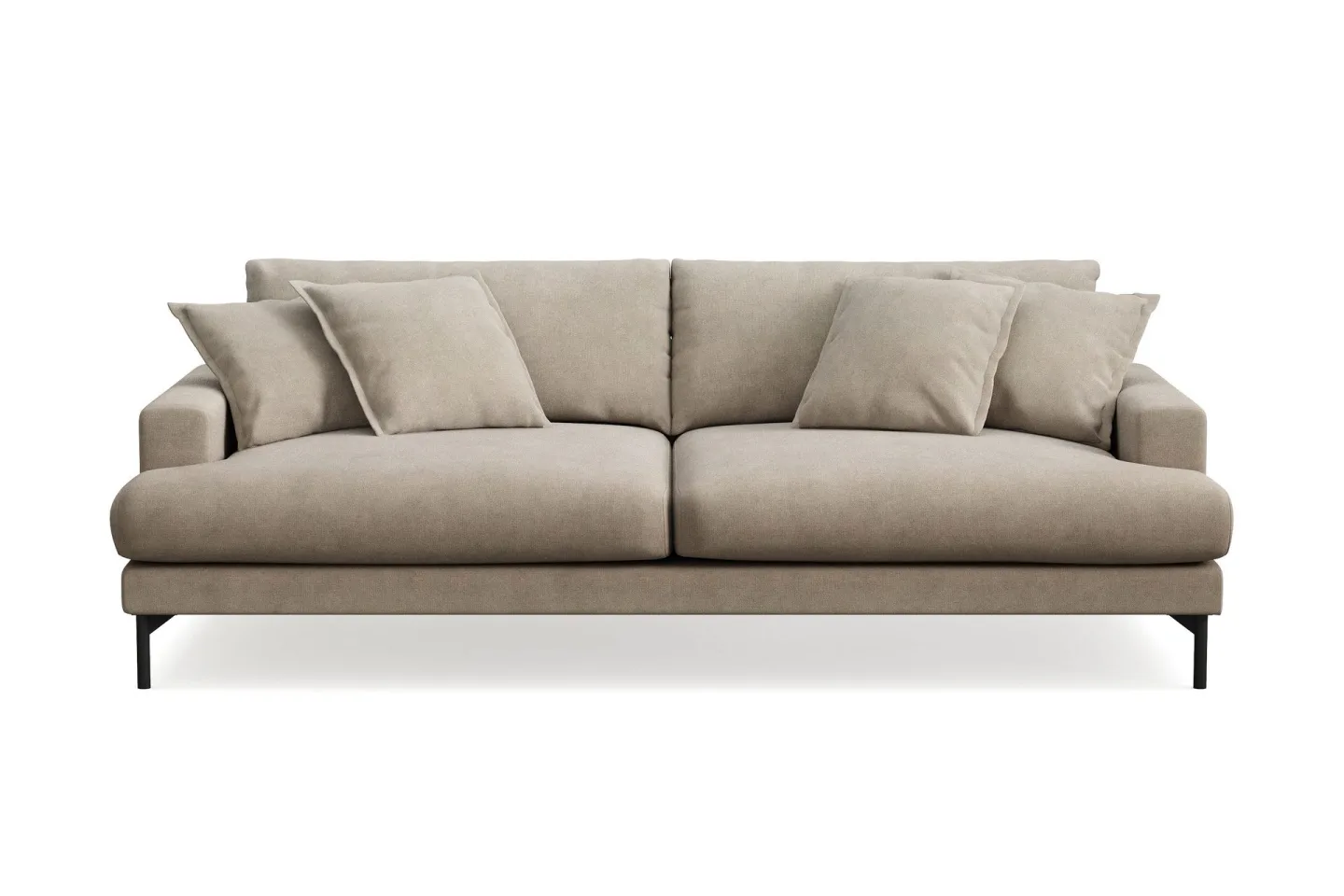 Menard Premium 4-sits Djup Soffa i Tyg - Brun