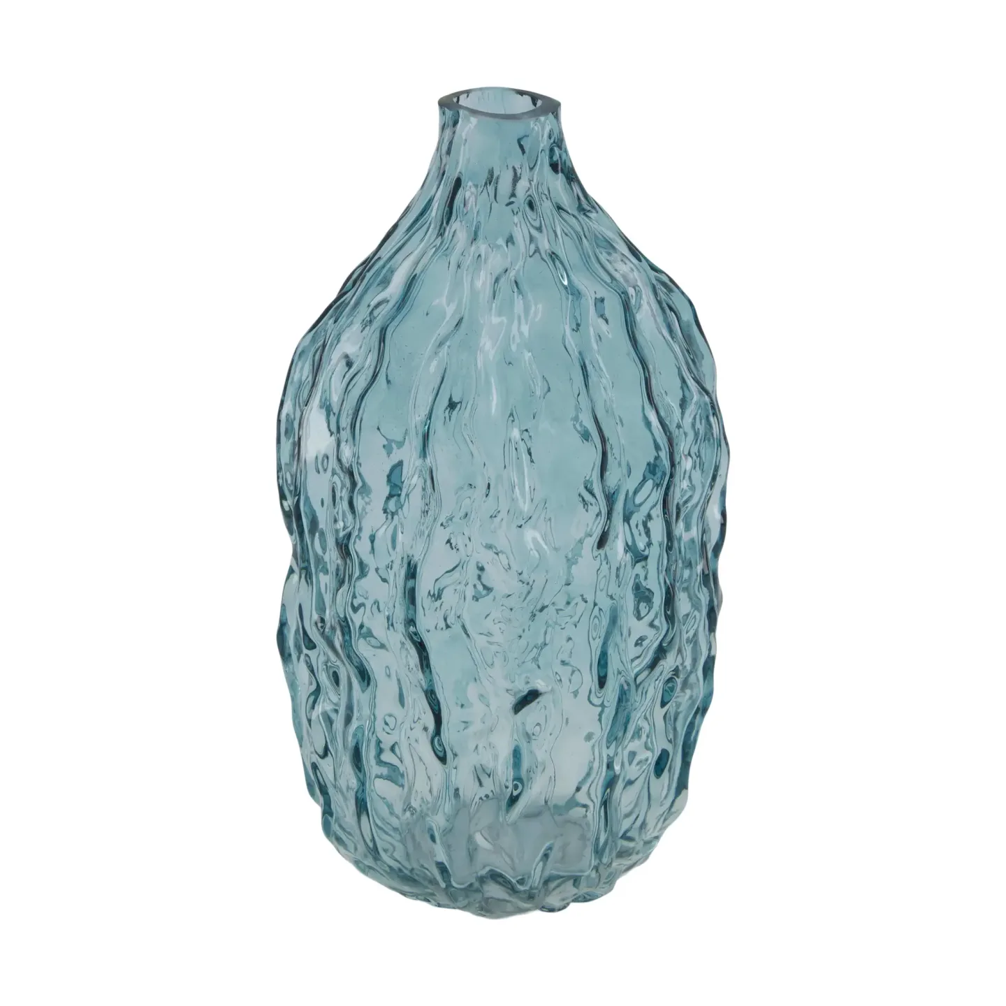 Decofinder Vase Glas, Blau | Schubiger Möbel