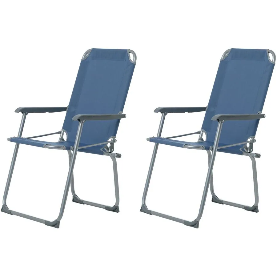 KOOR Campingstuhl Alli Blau 600D Polyester