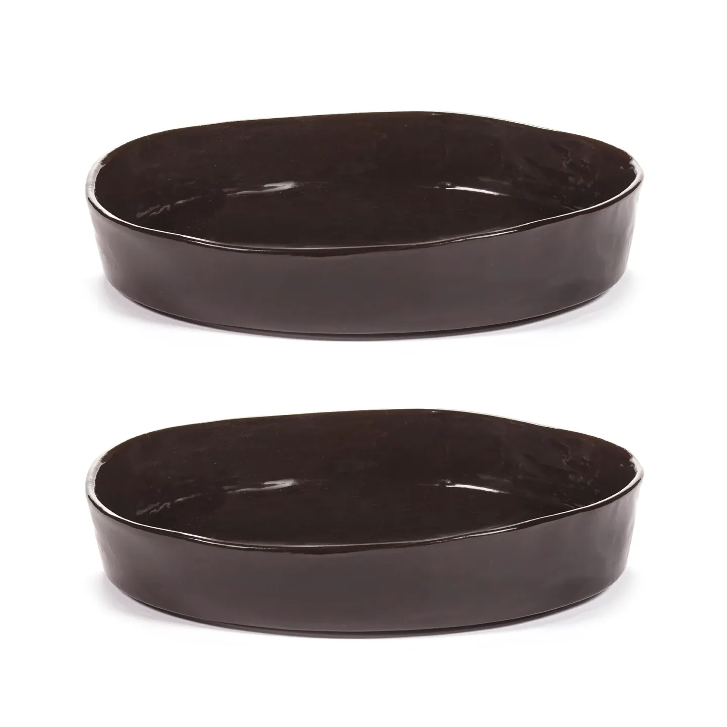Serax La Mère tiefer Teller S Ø20 cm 2er Pack Dark brown
