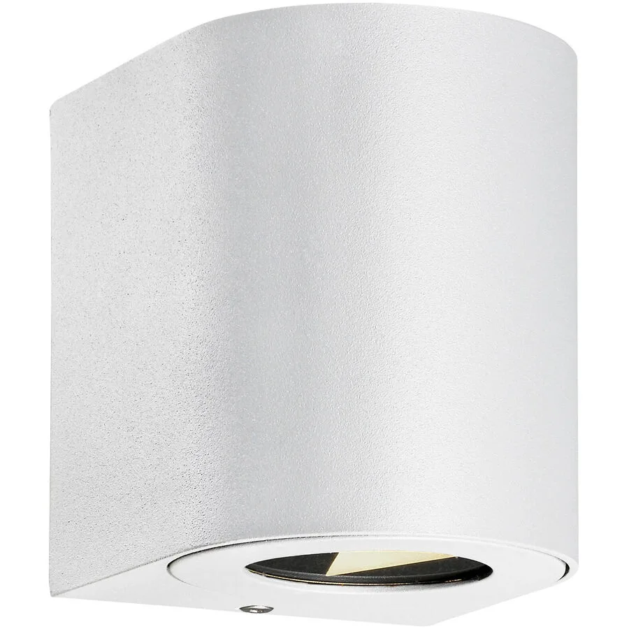 NORDLUX Wandlampe aussen Canto Weiss Aluminium 8.7 cm 10.4 cm - LED - Lichtfarbe: Extra warmweiss - LED Energiesparlampen