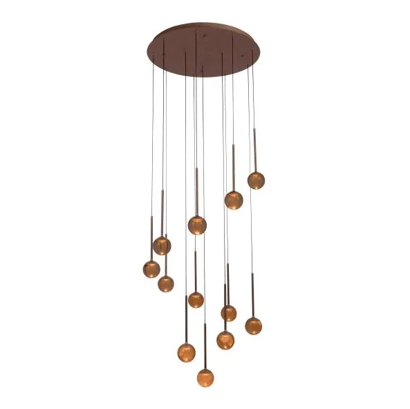 Lucide - Calina Ø70 - Taklampa - Brun