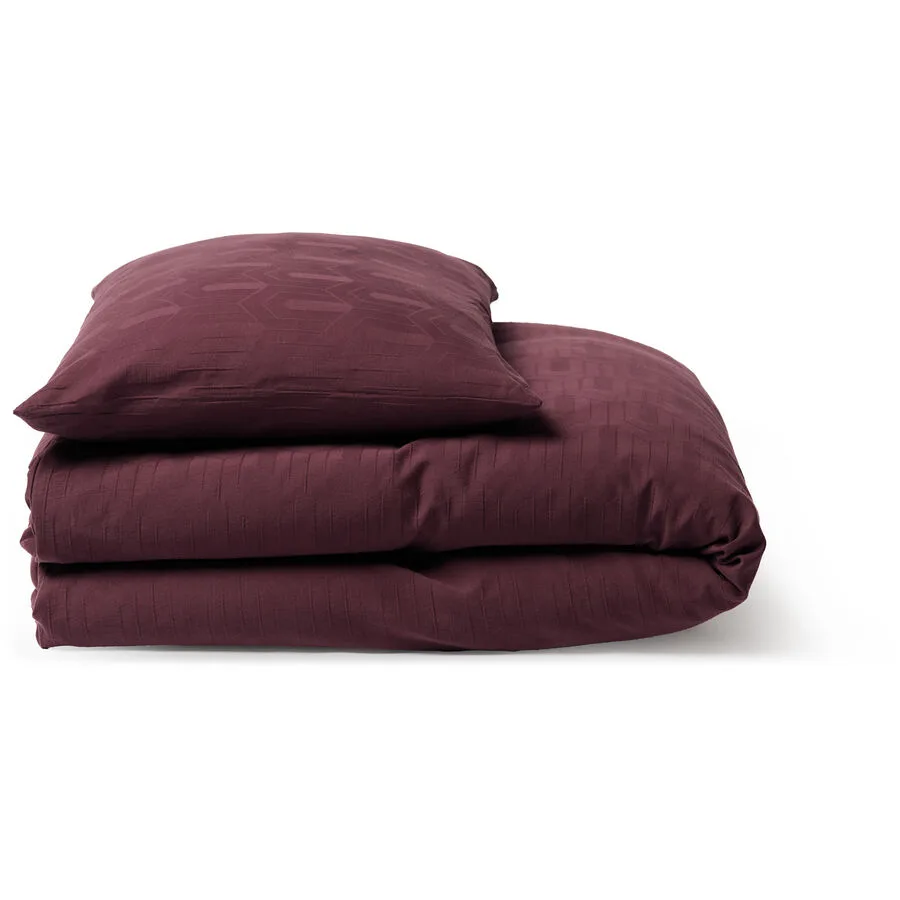 Kissenbezug Vairano weinrot Einfarbig Baumwolle B 50 T 70 cm - Material: 100% Baumwolle Jacquard